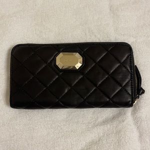 DKNY Black Quilted Wallet